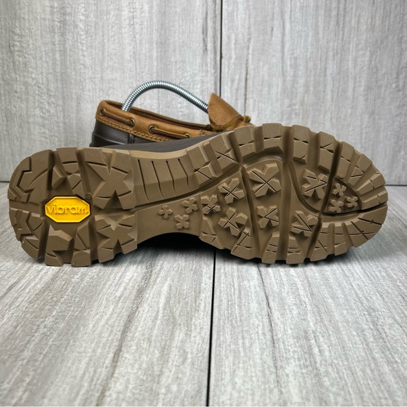 NEW Polo Ralph Lauren Country Logan Lug Sole Leather Duck Boot Shoe Mens Size 9 - Picture 9 of 11